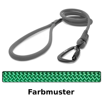klassische Hundeleine TWIST - M - 115cm - grün